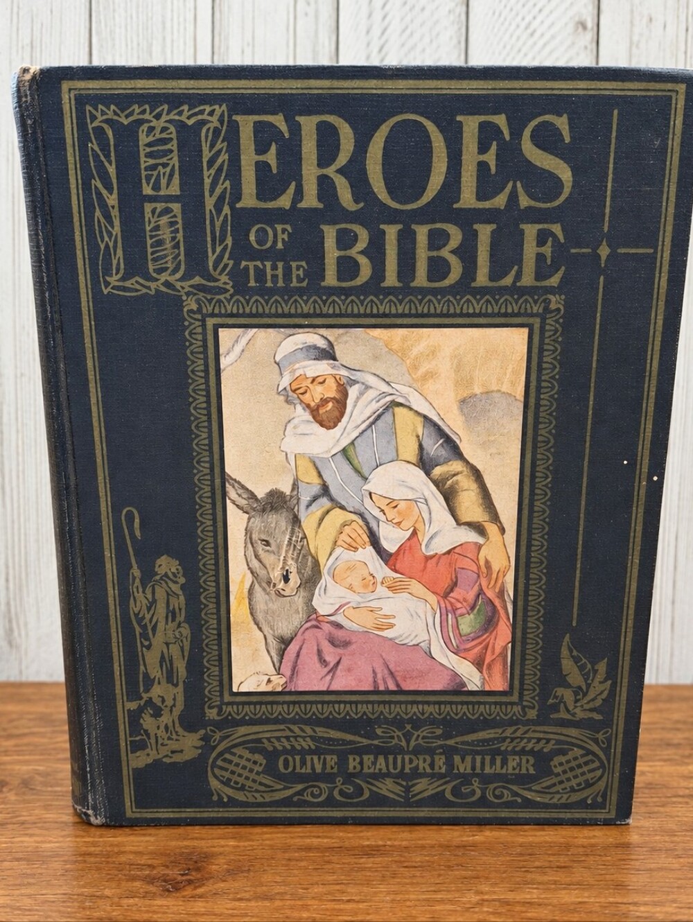 1940 Heroes of the Bible Olive Beaupre Miller Illustrated Hardcover Vintage